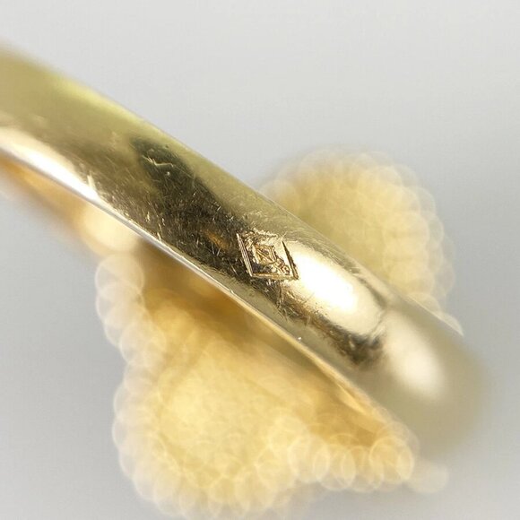 Van Cleef & Arpels Vintage Alhambra VCARA41148 Yellow gold Shell diamond Ring - Picture 8 of 14